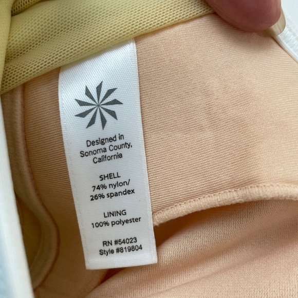 Athleta Truckee Tri Ready to Run Tankini Top White Paisley Women's Size S - Picture 8 of 9